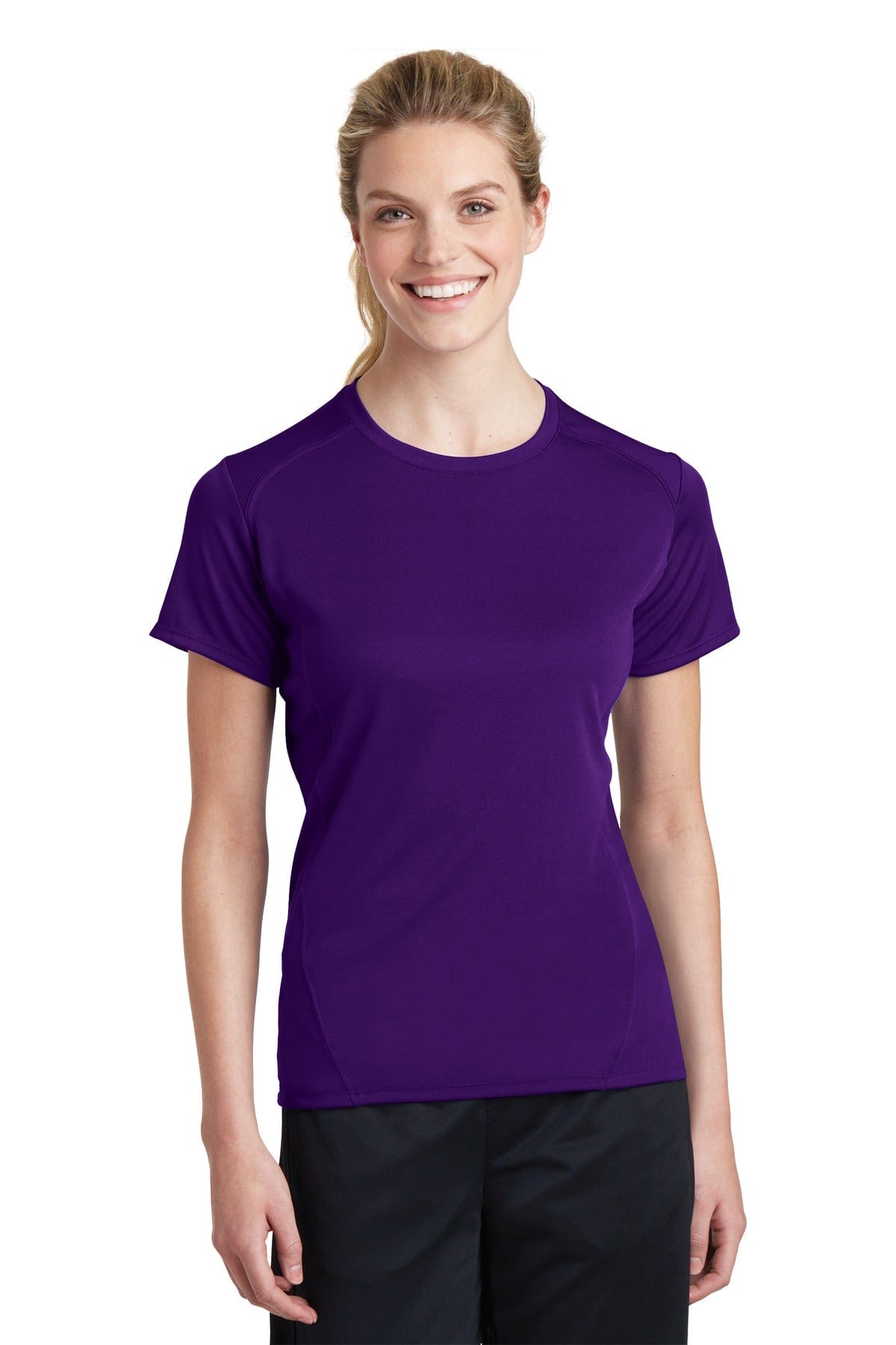 Sport-Tek T-Shirts S / Purple DISCONTINUED  Sport-Tek ®  Ladies Dry Zone ®  Raglan Accent T-Shirt. L473
