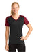 Sport-Tek T-Shirts Sport-Tek LST371: Ladies CamoHex Colorblock V-Neck Tee