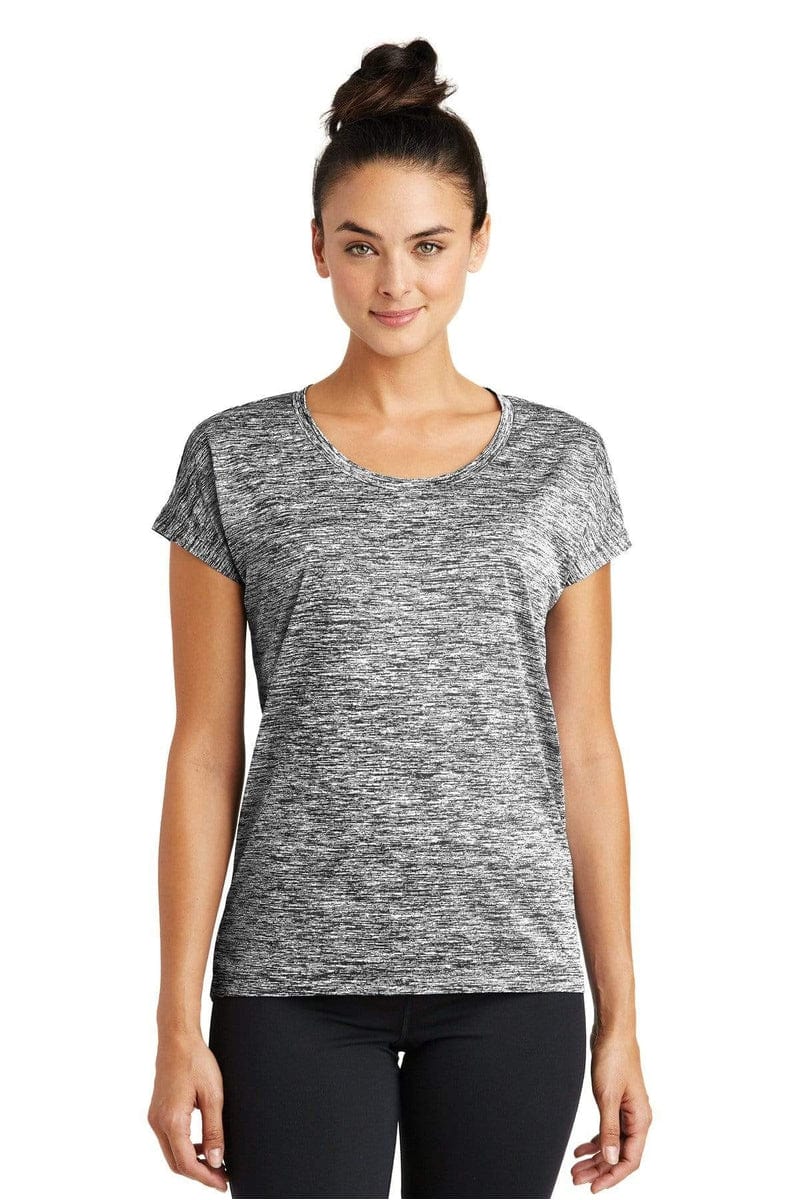 Sport-Tek T-Shirts Sport-Tek LST390: Ladies PosiCharge Electric Heather Sporty Tee