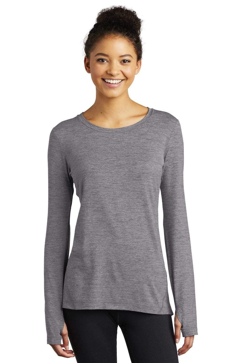 Sport-Tek T-Shirts Sport-Tek LST710: Ladies Exchange 1.5 Long Sleeve Crew