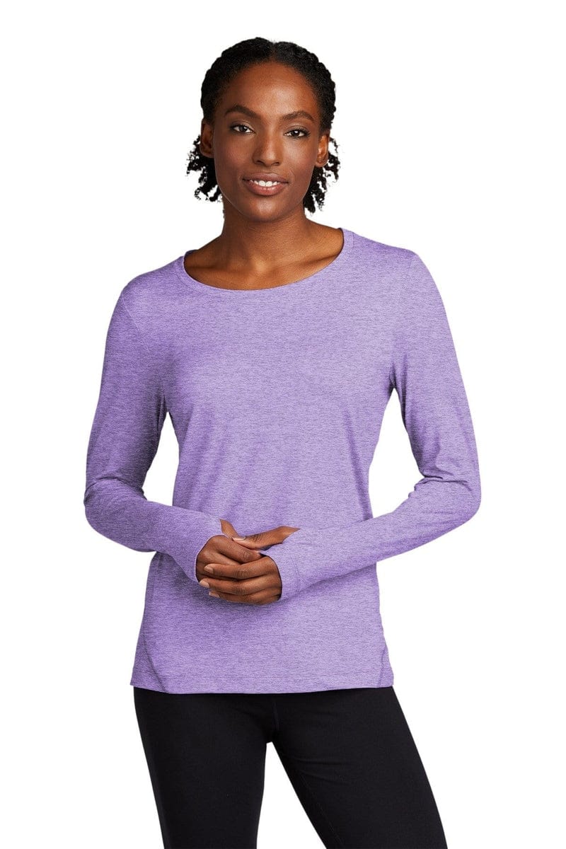 Sport-Tek T-Shirts Sport-Tek LST710: Ladies Exchange 1.5 Long Sleeve Crew