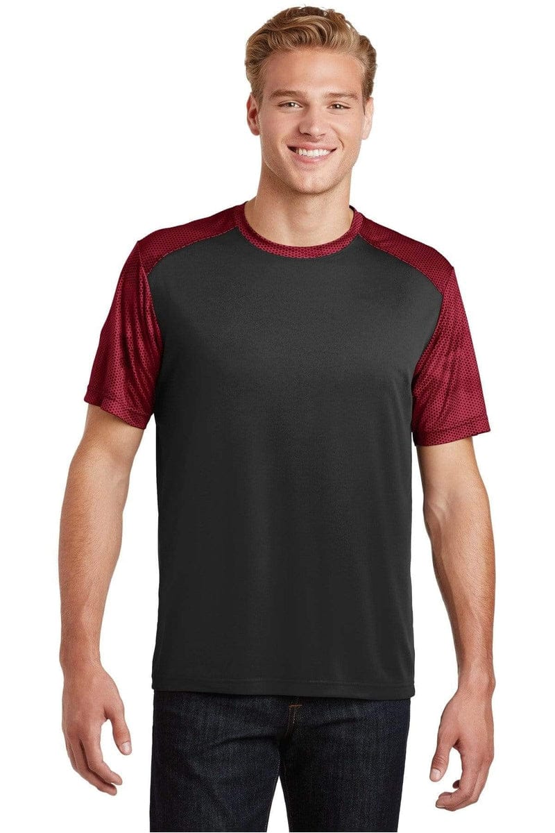 Sport-Tek T-Shirts Sport-Tek ST371: CamoHex Colorblock Tee