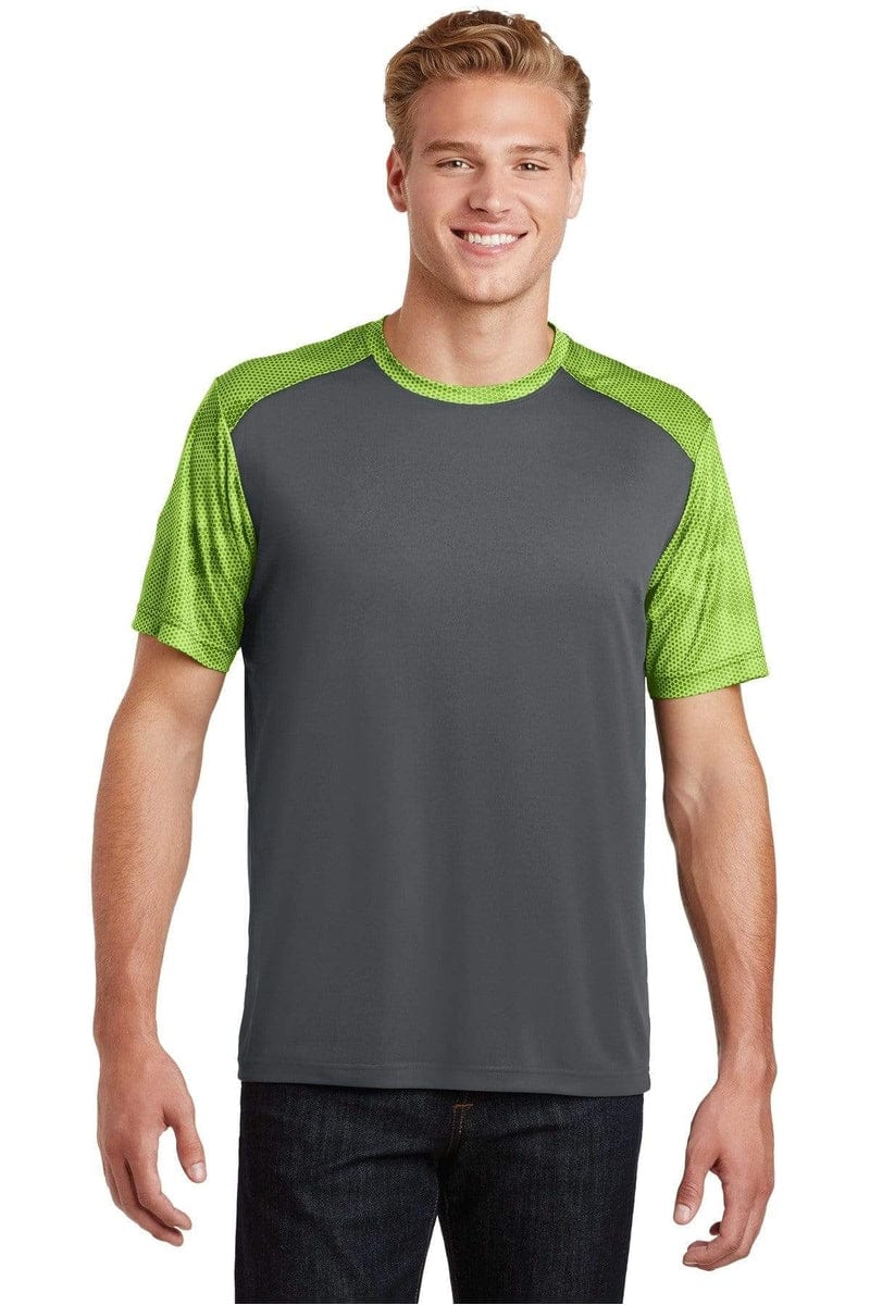Sport-Tek T-Shirts Sport-Tek ST371: CamoHex Colorblock Tee