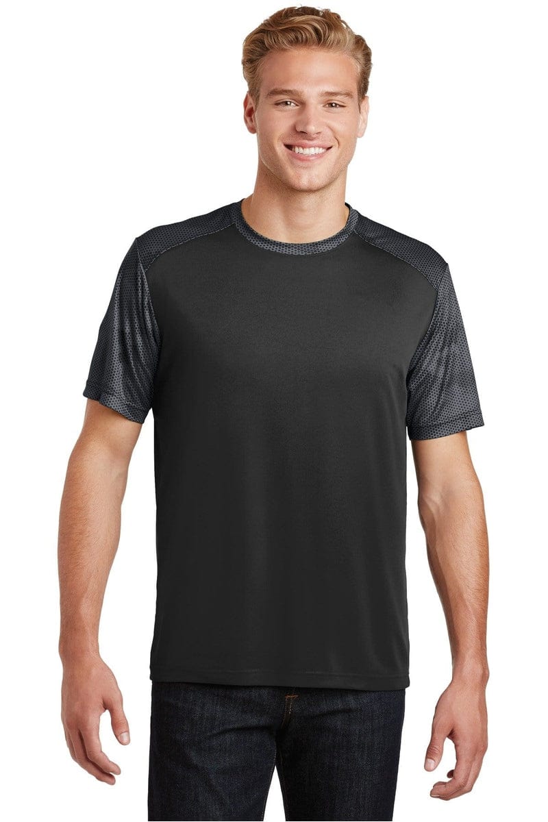 Sport-Tek T-Shirts Sport-Tek ST371: CamoHex Colorblock Tee