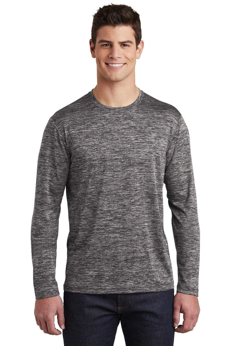 Sport-Tek T-Shirts Sport-Tek ST390LS: PosiCharge Long Sleeve Electric Heather Tee