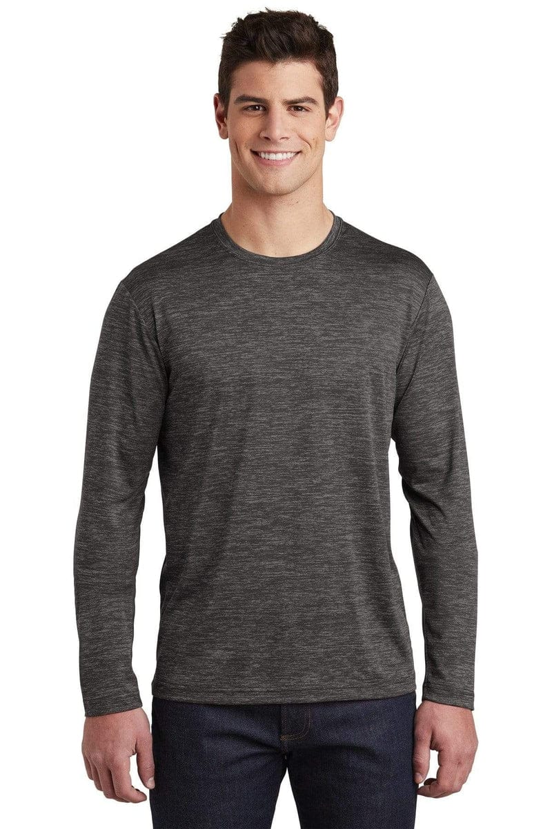 Sport-Tek T-Shirts Sport-Tek ST390LS: PosiCharge Long Sleeve Electric Heather Tee