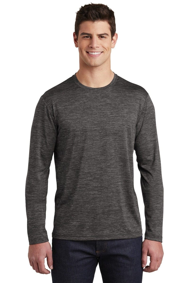 Sport-Tek T-Shirts Sport-Tek ST390LS: PosiCharge Long Sleeve Electric Heather Tee