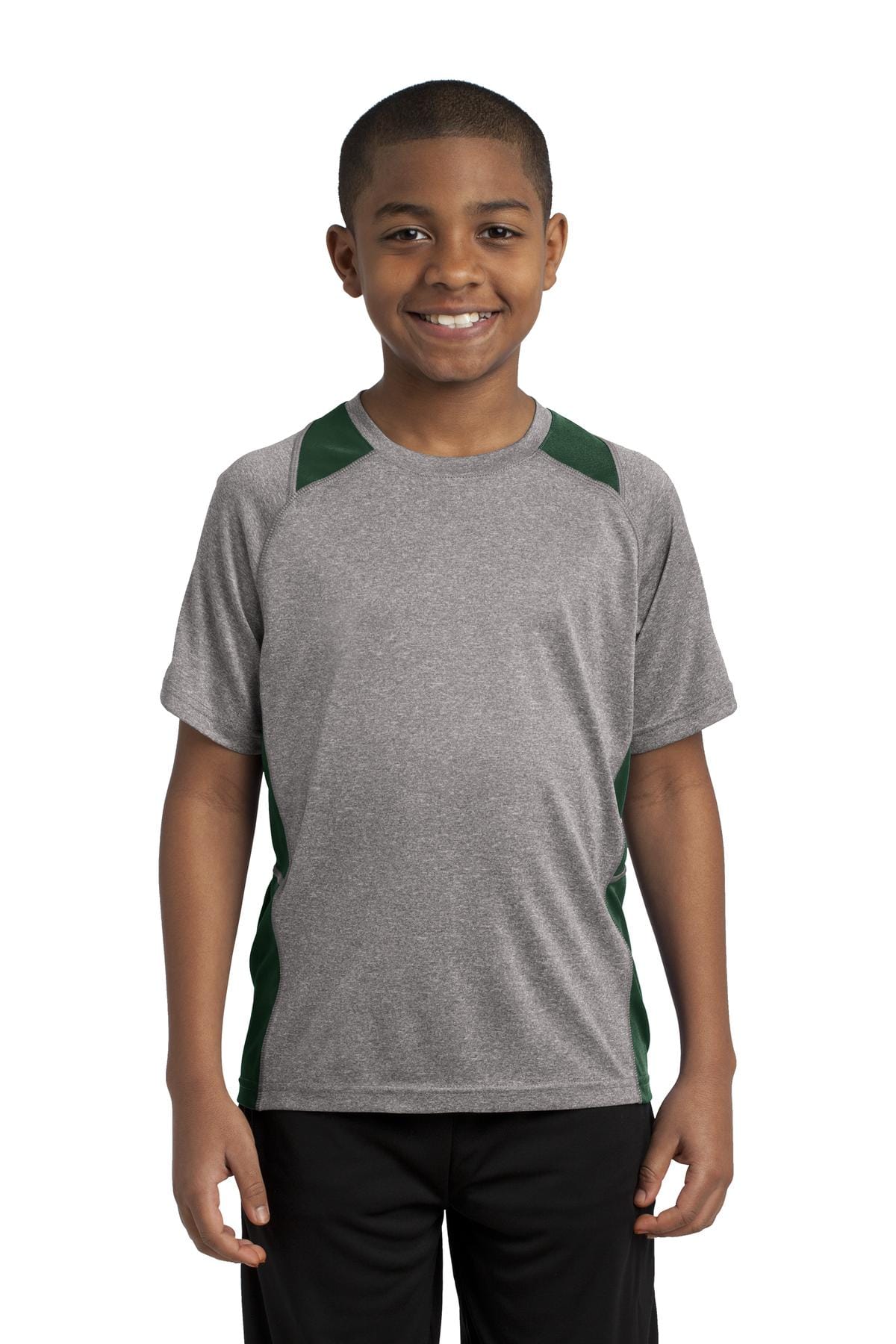Sport-Tek T-Shirts Sport-Tek YST361: Youth Heather Colorblock Contender Tee