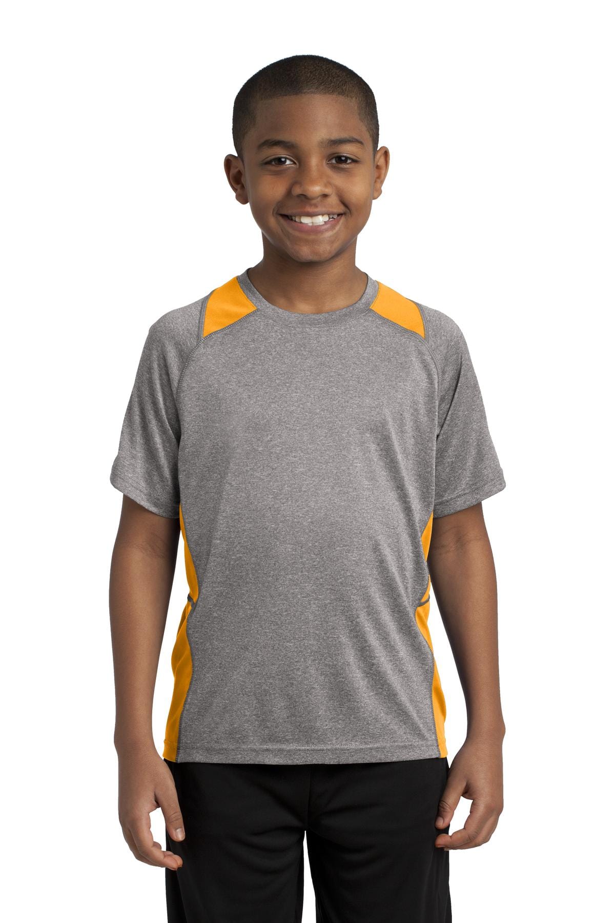 Sport-Tek T-Shirts Sport-Tek YST361: Youth Heather Colorblock Contender Tee