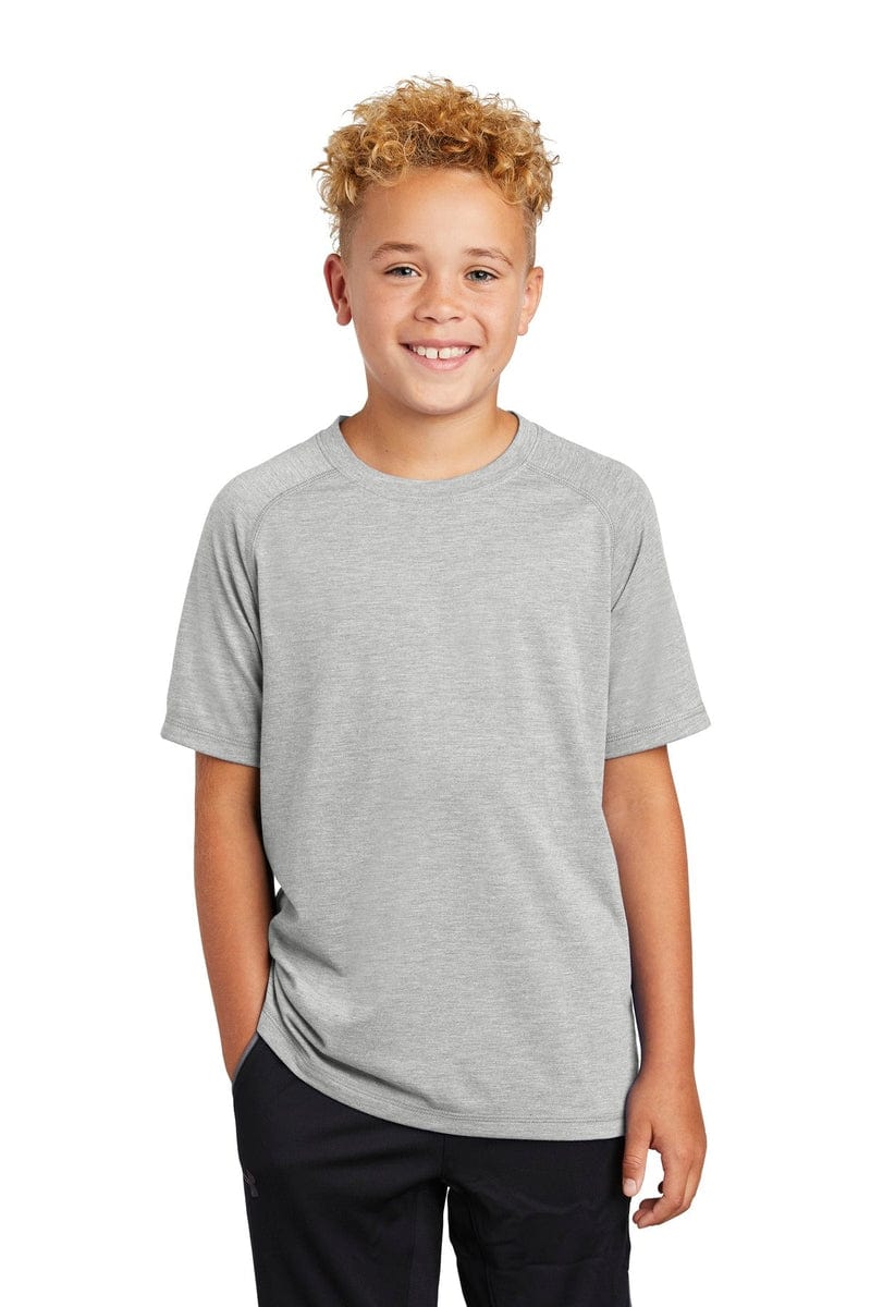 Sport-Tek T-Shirts Sport-Tek YST400: Youth PosiCharge Tri-Blend Wicking Raglan Tee