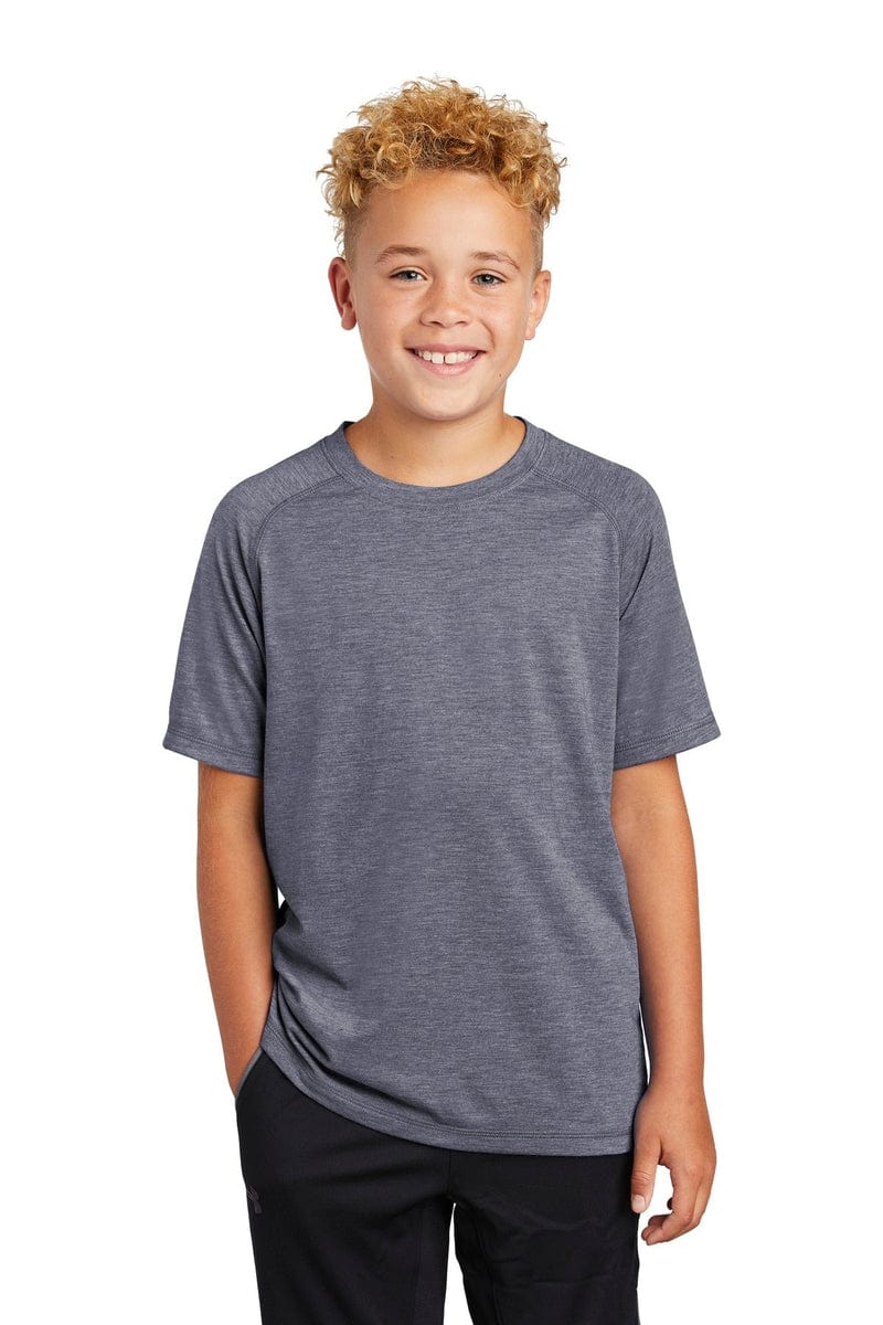 Sport-Tek T-Shirts Sport-Tek YST400: Youth PosiCharge Tri-Blend Wicking Raglan Tee
