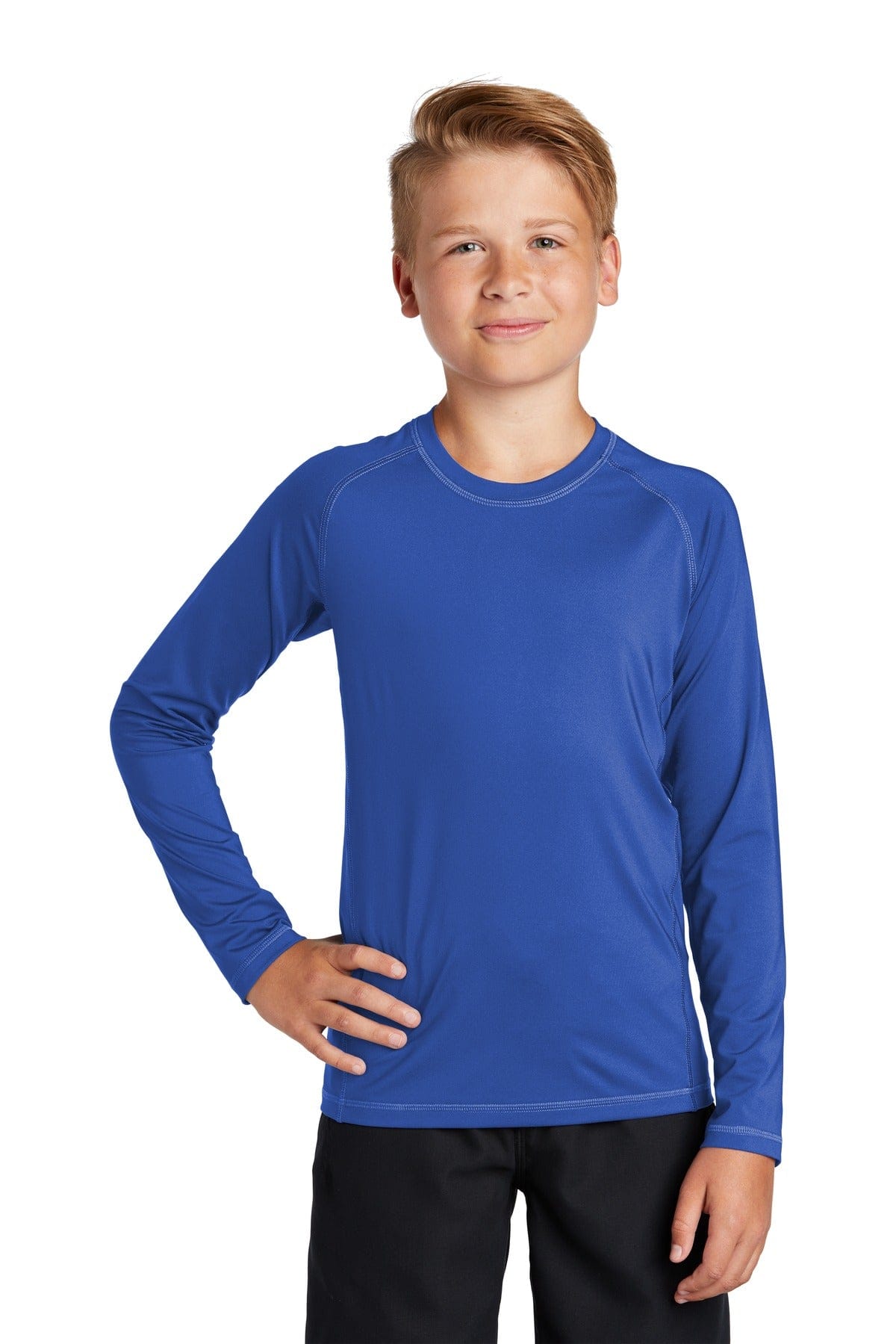 Sport-Tek T-Shirts Sport-Tek YST470LS Youth Long Sleeve Rashguard Tee