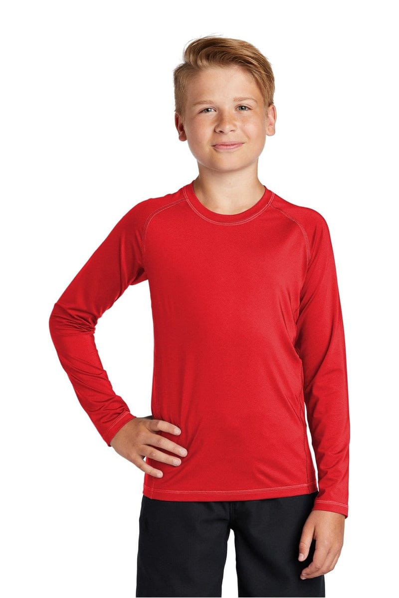 Sport-Tek T-Shirts Sport-Tek YST470LS: Youth Long Sleeve Rashguard Tee