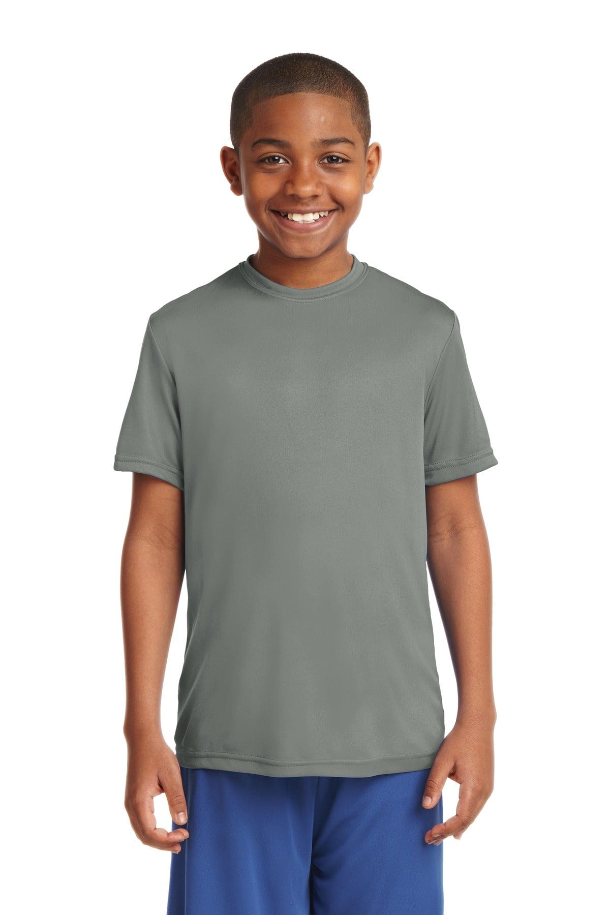 Sport-Tek T-Shirts XL / Grey Concrete Sport-Tek YST350: Youth PosiCharge Competitor Tee.