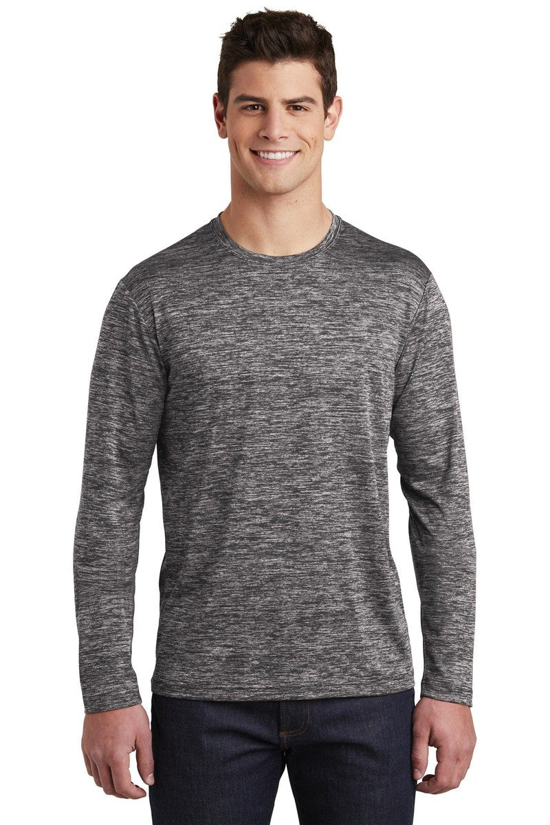 Sport-Tek T-Shirts XS / Black Electric Sport-Tek ST390LS: PosiCharge Long Sleeve Electric Heather Tee