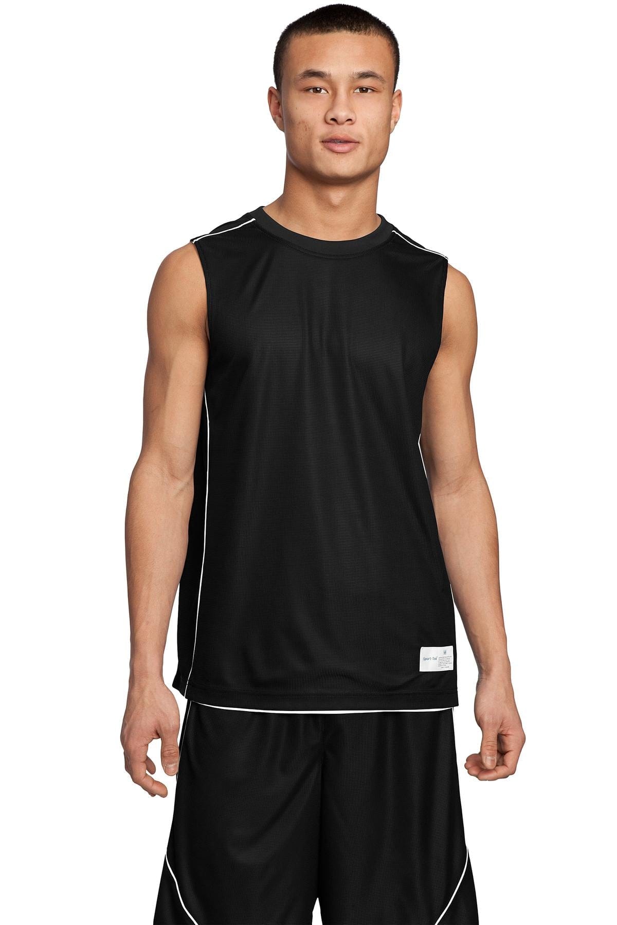 Sport-Tek T-Shirts XS / Black Sport-Tek T555: PosiCharge Mesh Reversible Sleeveless Tee