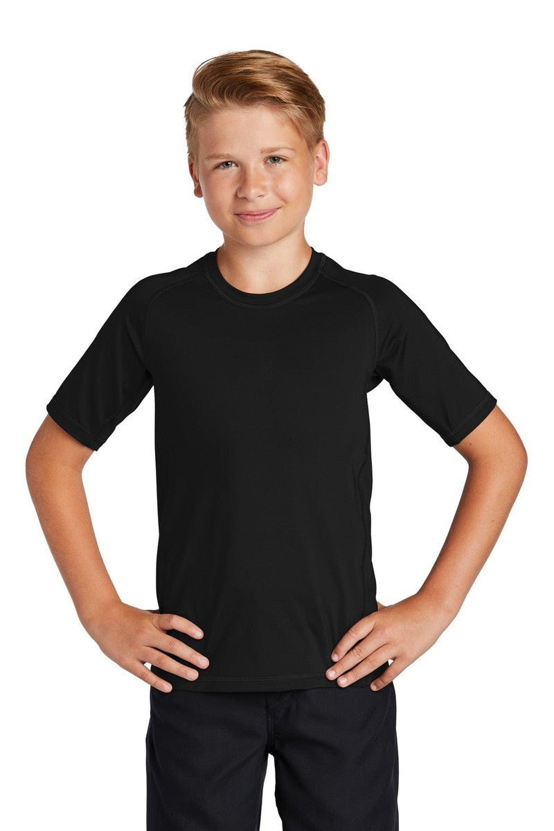 Sport-Tek T-Shirts XS / Black Sport-Tek YST470: Youth Rashguard Tee