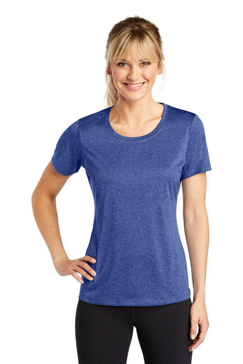 Sport-Tek T-Shirts XS / Cobalt Heather Sport-Tek Ladies Heather Contender Scoop Neck Tee. LST360