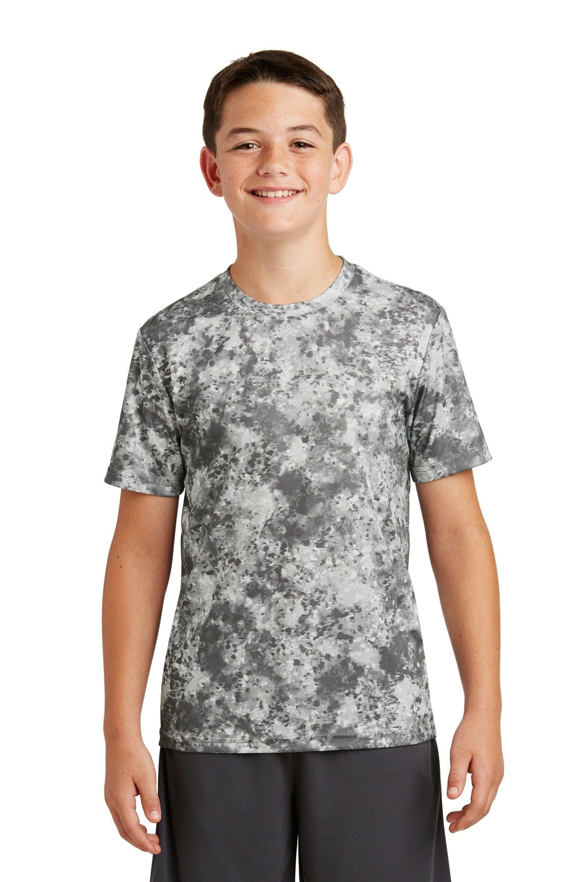 Sport-Tek T-Shirts XS / Dark Smoke Grey DISCONTINUED  Sport-Tek ®  Youth Mineral Freeze Tee. YST330