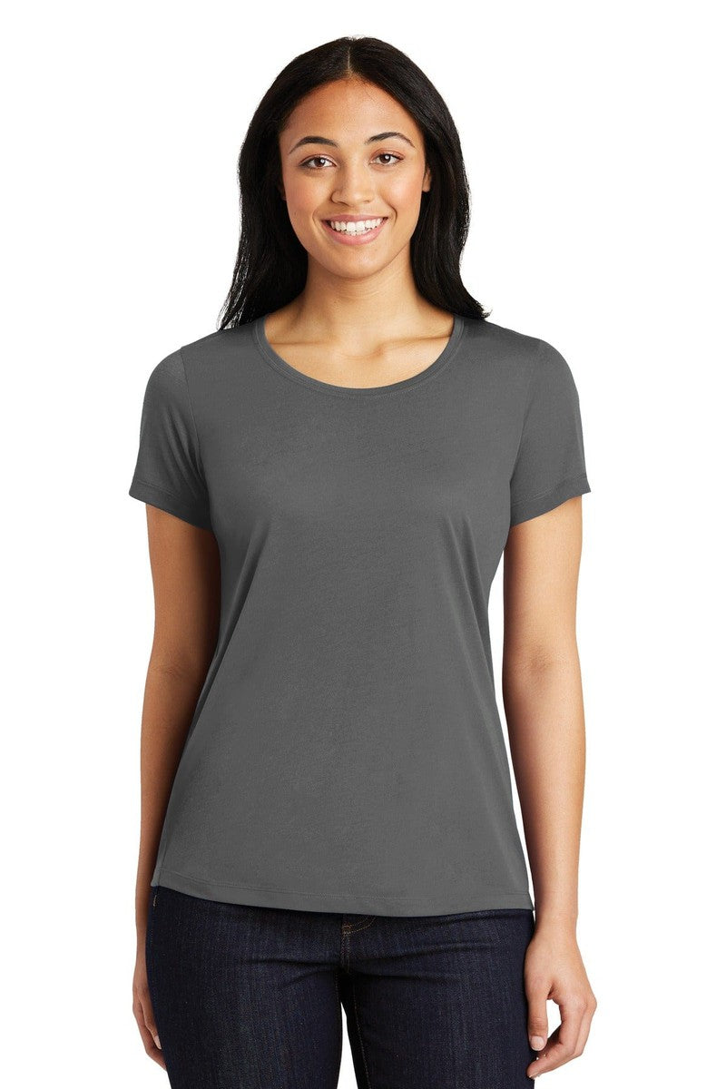 Sport-Tek T-Shirts XS / Dark Smoke Grey Sport-Tek LST450: Ladies Scoop Neck Tee