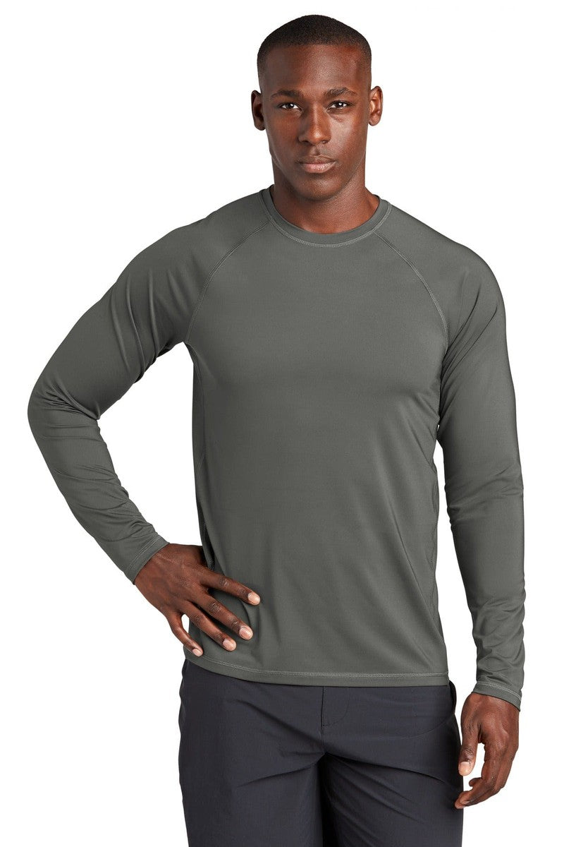 Sport-Tek T-Shirts XS / Dark Smoke Grey Sport-Tek ST470LS: Long Sleeve Rashguard Tee