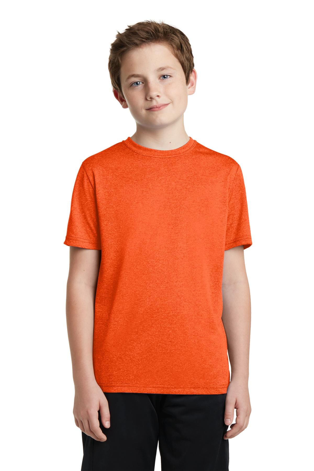 Sport-Tek T-Shirts XS / Deep Orange Heather Sport-Tek YST360: Youth Heather Contender Tee