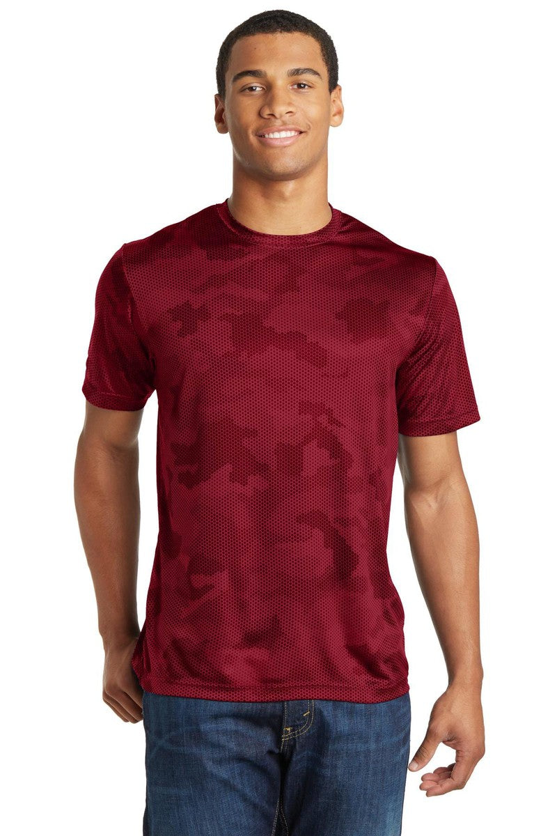 Sport-Tek T-Shirts XS / Deep Red Sport-Tek ST370: CamoHex Tee