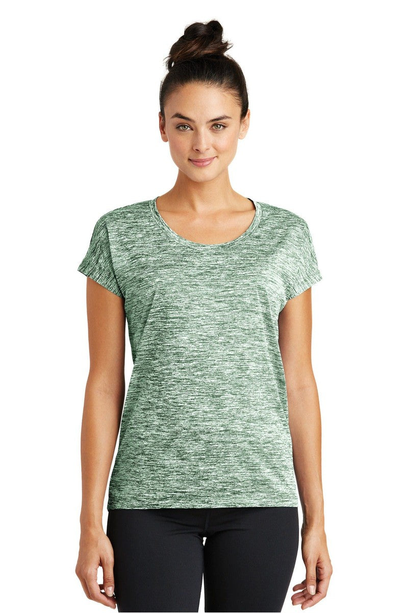 Sport-Tek T-Shirts XS / Forest Green Electric Sport-Tek LST390: Ladies PosiCharge Electric Heather Sporty Tee