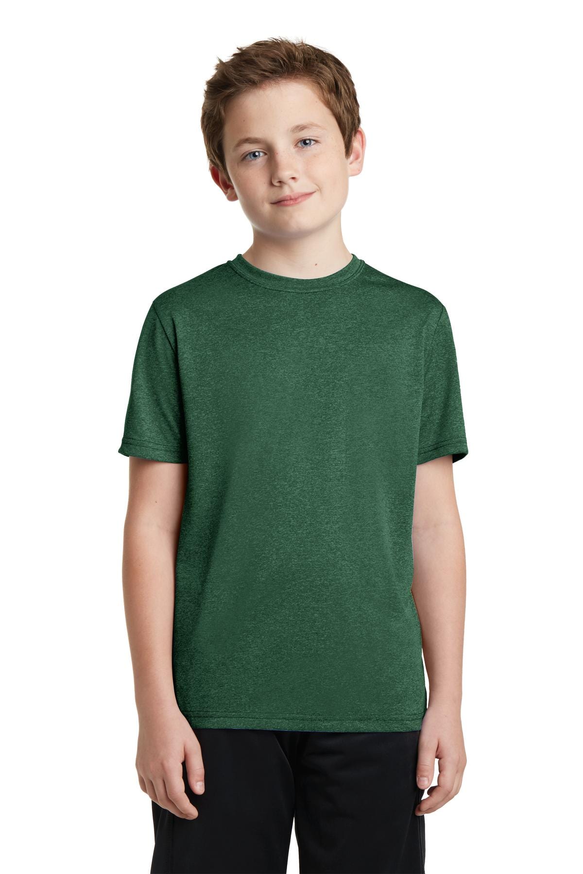 Sport-Tek T-Shirts XS / Forest Green Heather Sport-Tek YST360: Youth Heather Contender Tee