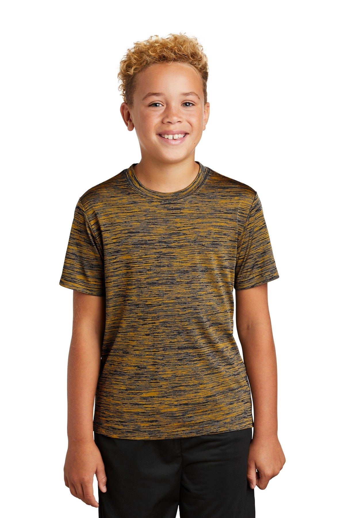 Sport-Tek T-Shirts XS / Gold-Black Electric Sport-Tek YST390: Youth PosiCharge Electric Heather Tee