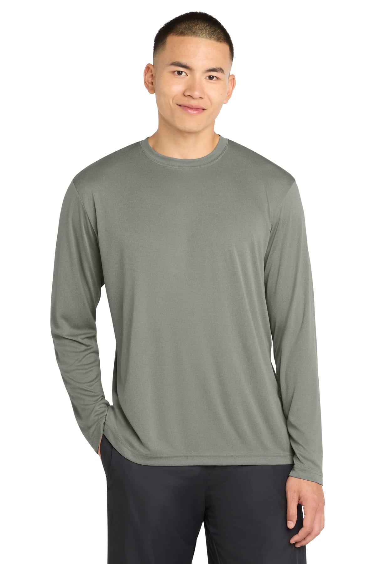 Sport-Tek T-Shirts XS / Grey Concrete Heather Sport-Tek ST350LS Long Sleeve PosiCharge Competitor Tee