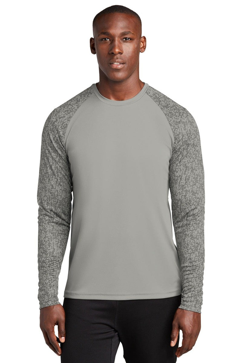 Sport-Tek T-Shirts XS / Grey Concrete Sport-Tek ST460LS: Long Sleeve Digi Camo Tee