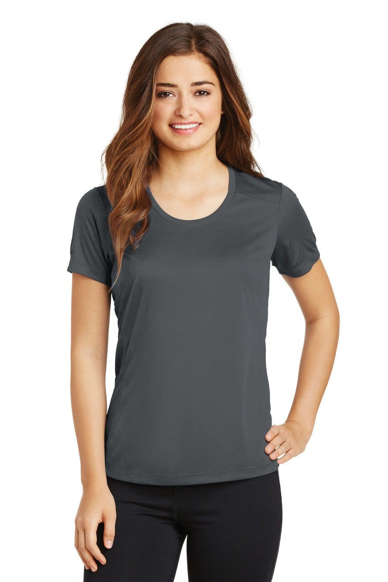 Sport-Tek T-Shirts XS / Iron Grey Sport-Tek LST380: Ladies PosiCharge Elevate Scoop Neck Tee