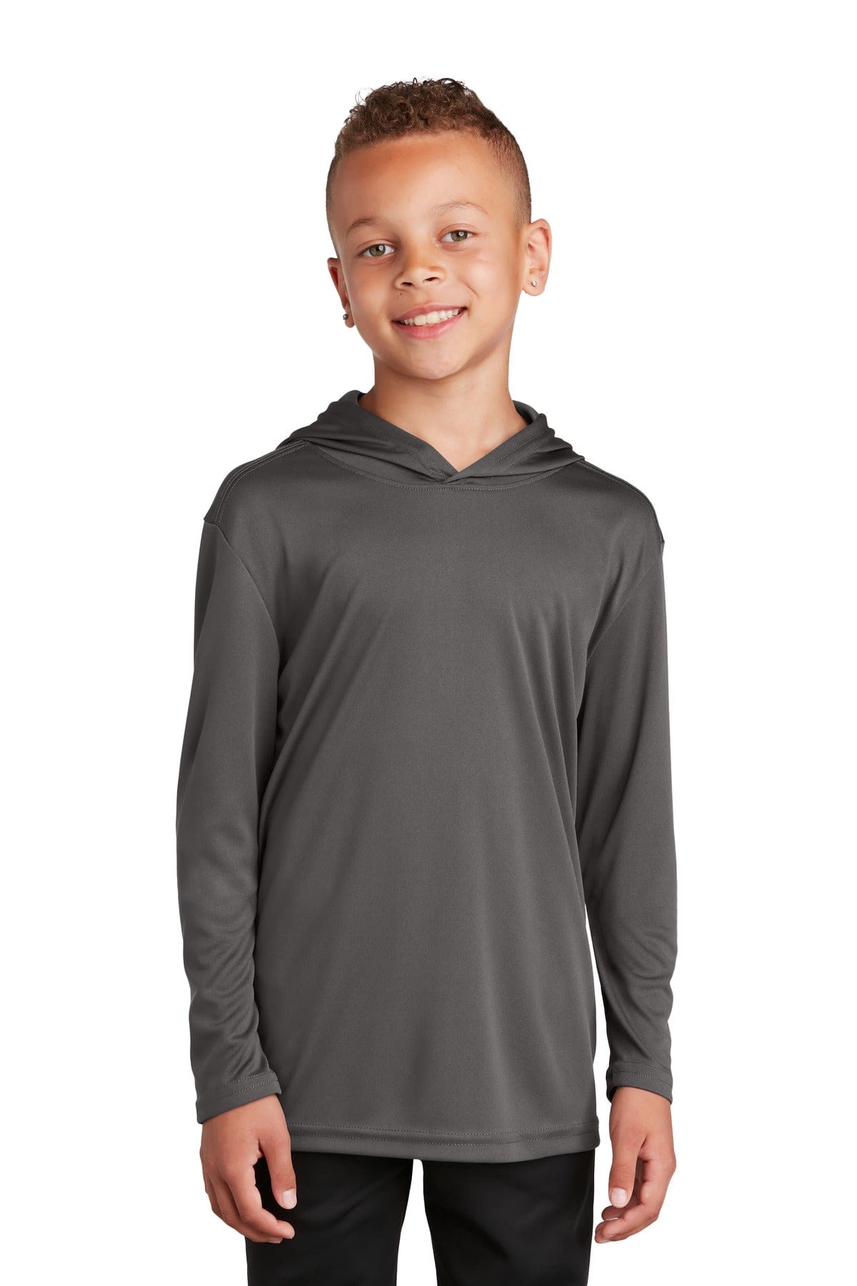 Sport-Tek T-Shirts XS / Iron Grey Sport-Tek YST358 Youth Hooded Shirt
