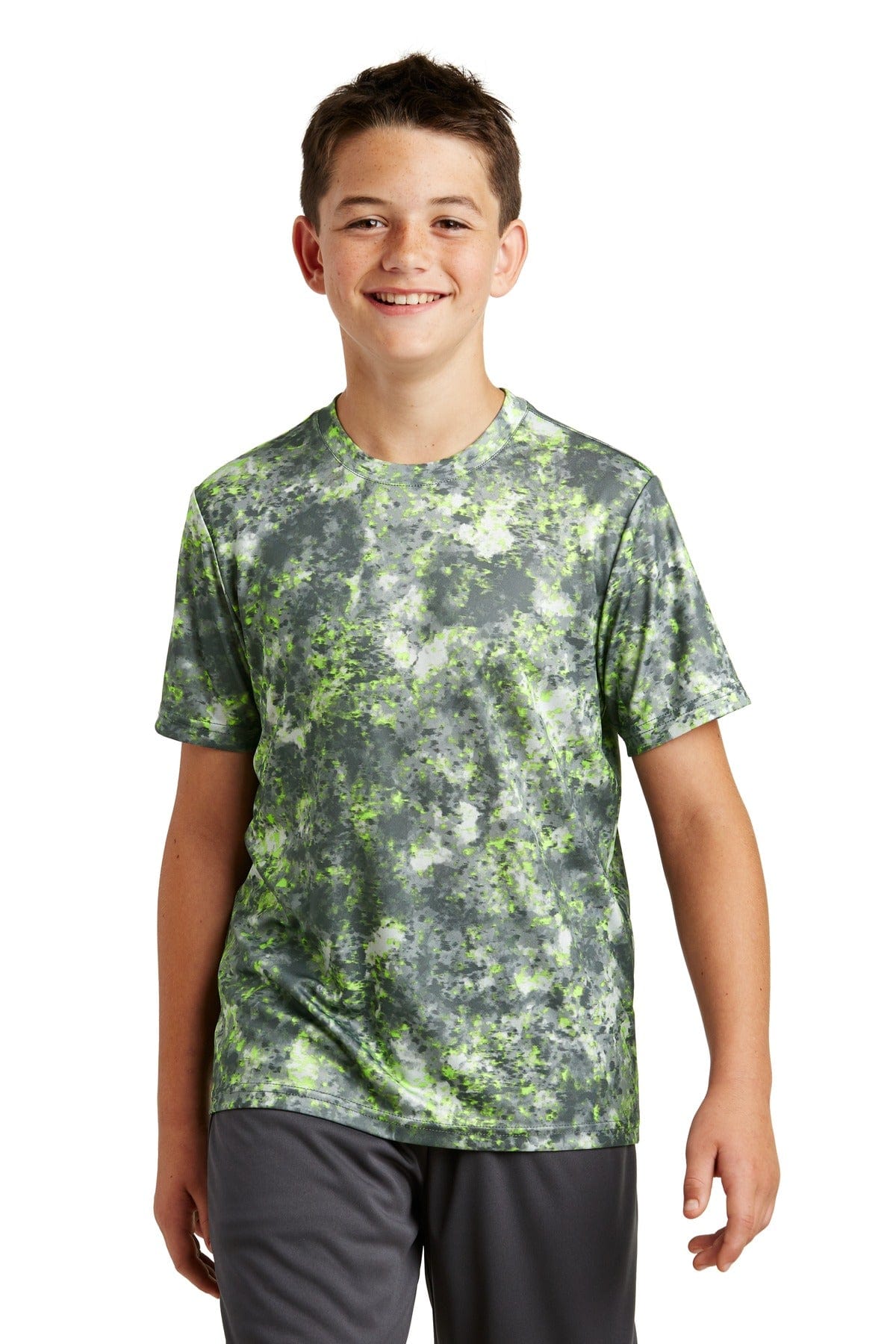 Sport-Tek T-Shirts XS / Lime Shock DISCONTINUED  Sport-Tek ®  Youth Mineral Freeze Tee. YST330