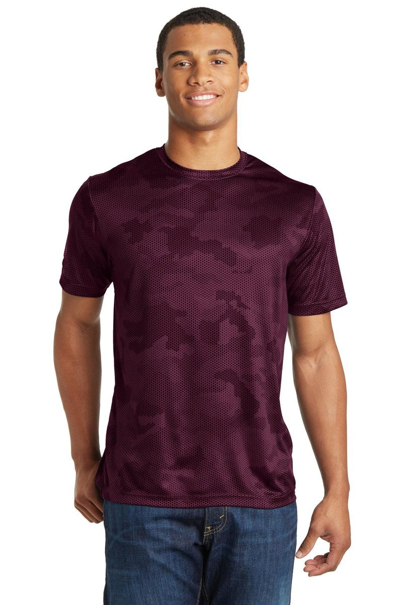 Sport-Tek T-Shirts XS / Maroon Sport-Tek ST370: CamoHex Tee