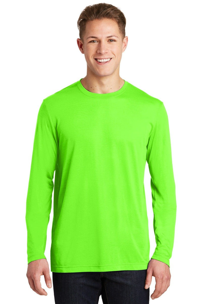 Sport-Tek T-Shirts XS / Neon Green Sport-Tek ST450LS: Long Sleeve PosiCharge Competitor Cotton Touch Tee