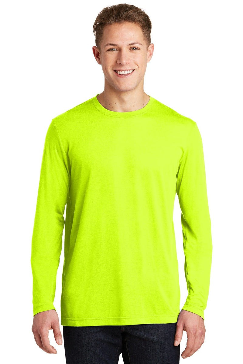 Sport-Tek T-Shirts XS / Neon Yellow Sport-Tek ST450LS: Long Sleeve PosiCharge Competitor Cotton Touch Tee