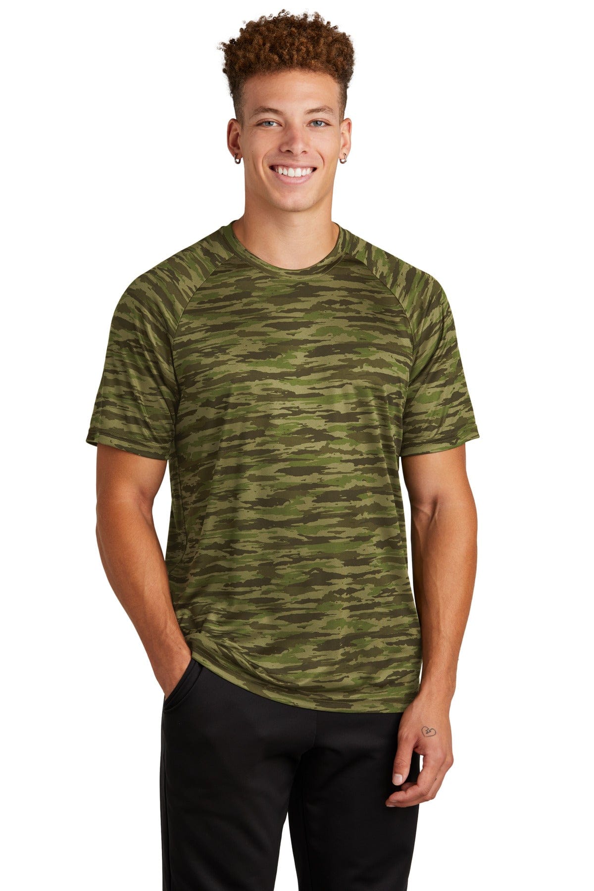 Sport-Tek T-Shirts XS / Olive Drab Green Sport-Tek Drift Camo Tee: ST375