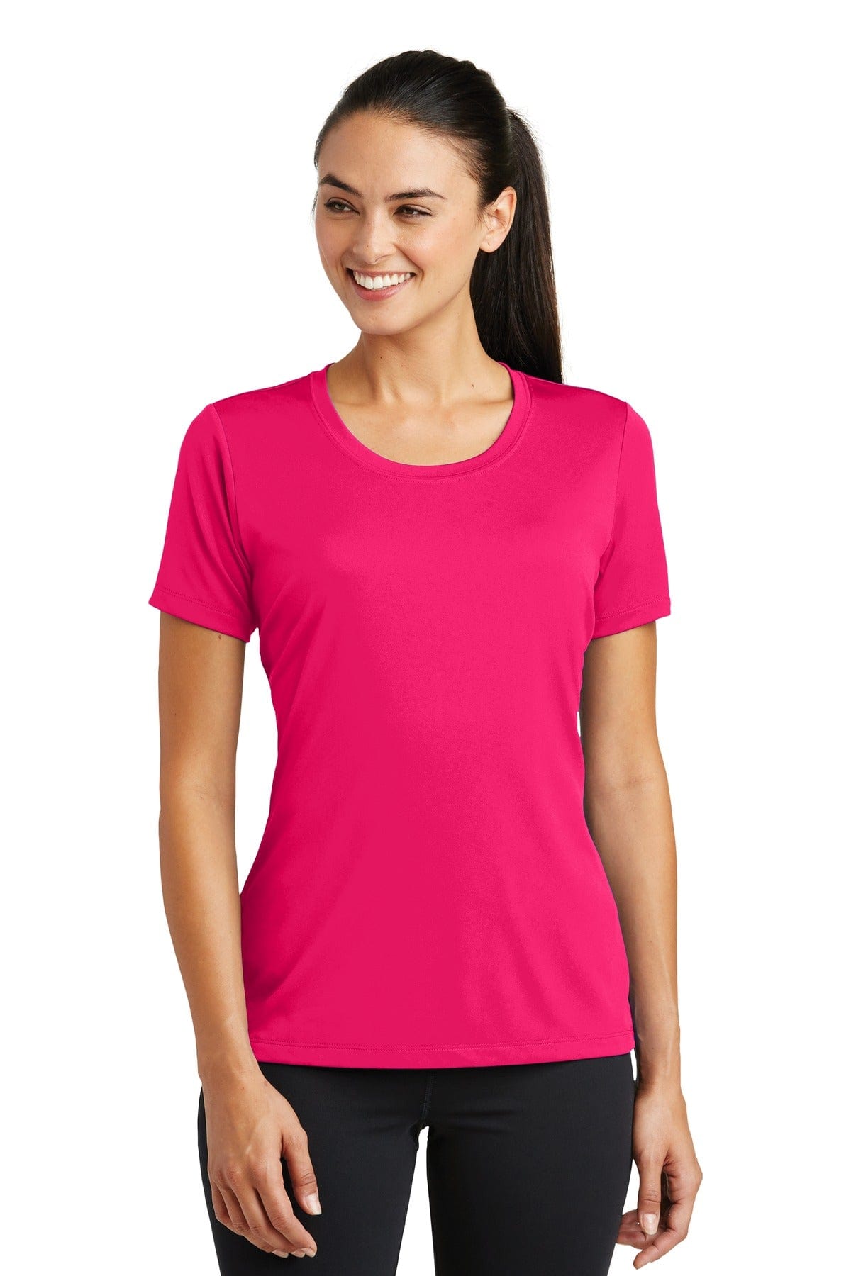 Sport-Tek T-Shirts XS / Pink Raspberry DISCONTINUED  Sport-Tek ®  Ladies PosiCharge ®  Tough Tee ™ . LST320