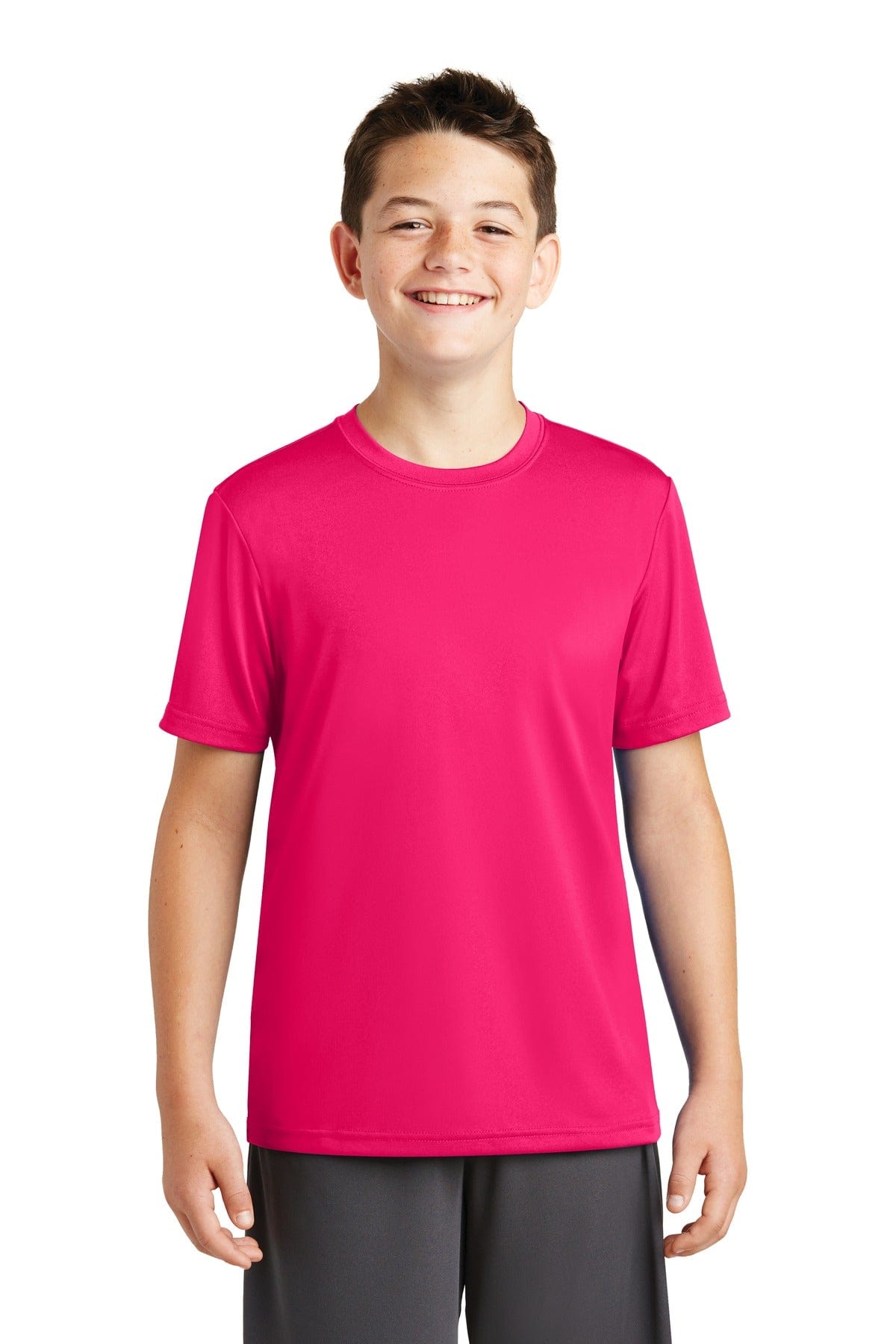 Sport-Tek T-Shirts XS / Pink Raspberry DISCONTINUED  Sport-Tek ®  Youth PosiCharge ®  Tough Tee ™ . YST320