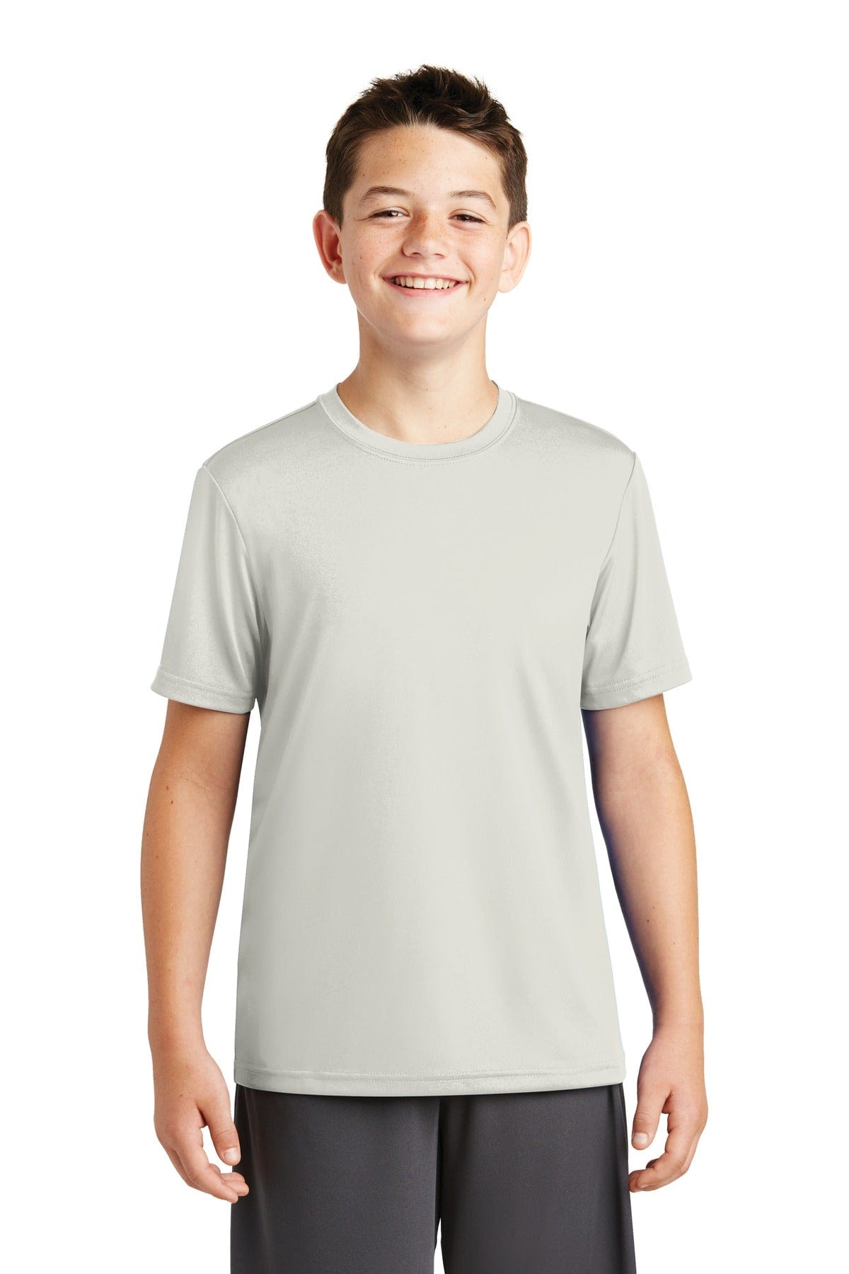 Sport-Tek T-Shirts XS / Silver DISCONTINUED  Sport-Tek ®  Youth PosiCharge ®  Tough Tee ™ . YST320