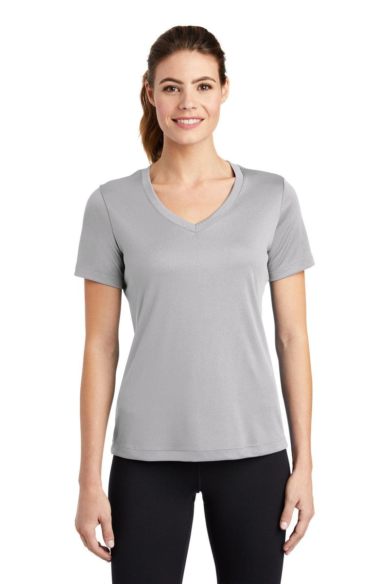 Sport-Tek T-Shirts XS / Silver Sport-Tek LST353: Ladies PosiCharge Competitor V-Neck Tee
