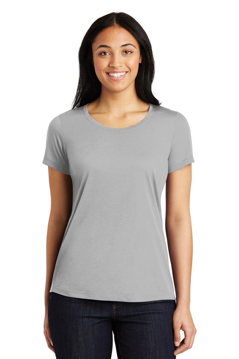 Sport-Tek T-Shirts XS / Silver Sport-Tek LST450: Ladies Scoop Neck Tee