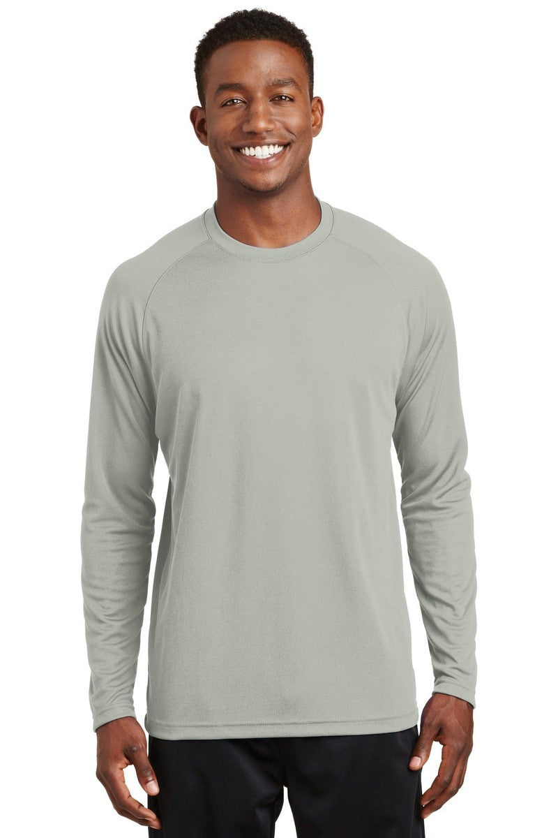 Sport-Tek T-Shirts XS / Silver Sport-Tek T473LS: Dry Zone Long Sleeve Raglan T-Shirt