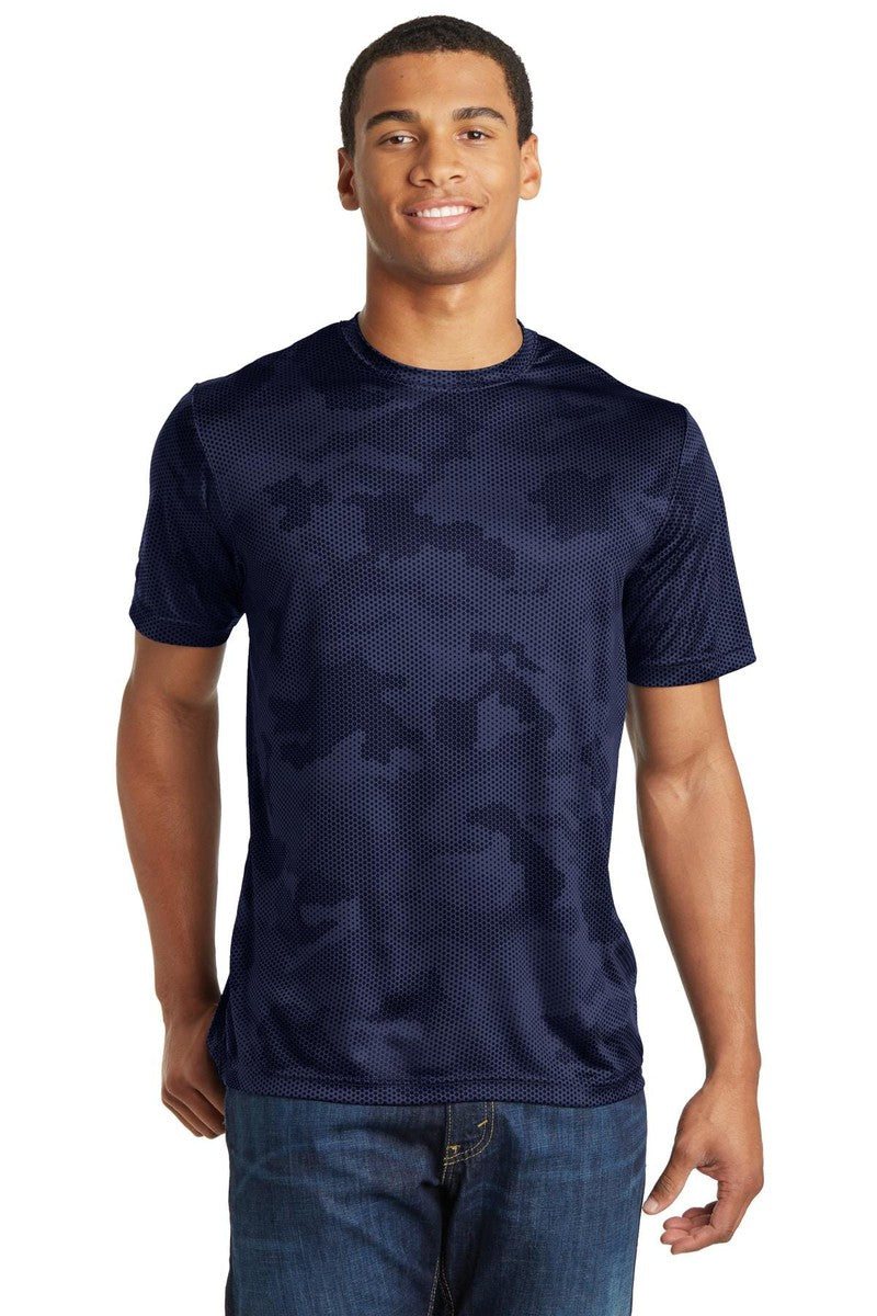 Sport-Tek T-Shirts XS / True Navy Sport-Tek ST370: CamoHex Tee