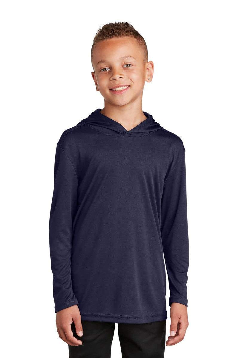 Sport-Tek T-Shirts XS / True Navy Sport-Tek YST358: Youth Hooded Shirt