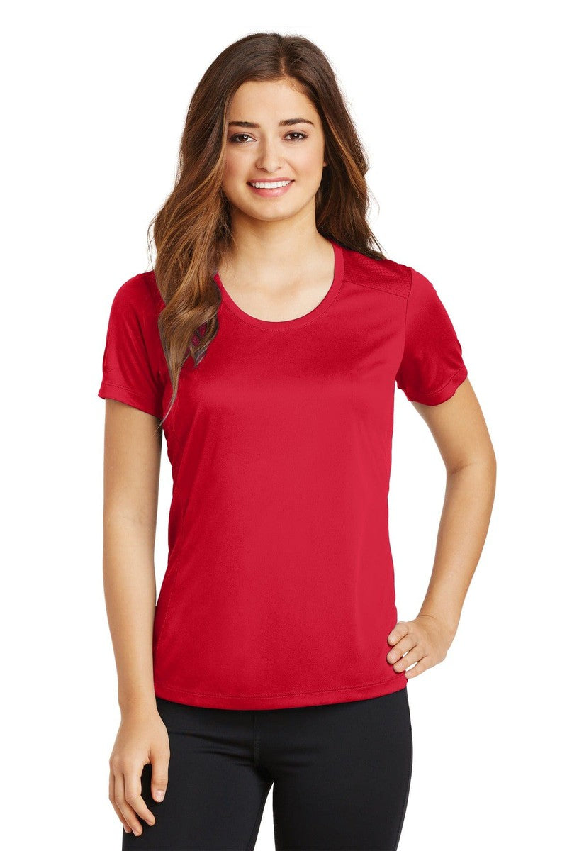Sport-Tek T-Shirts XS / True Red Sport-Tek LST380: Ladies PosiCharge Elevate Scoop Neck Tee