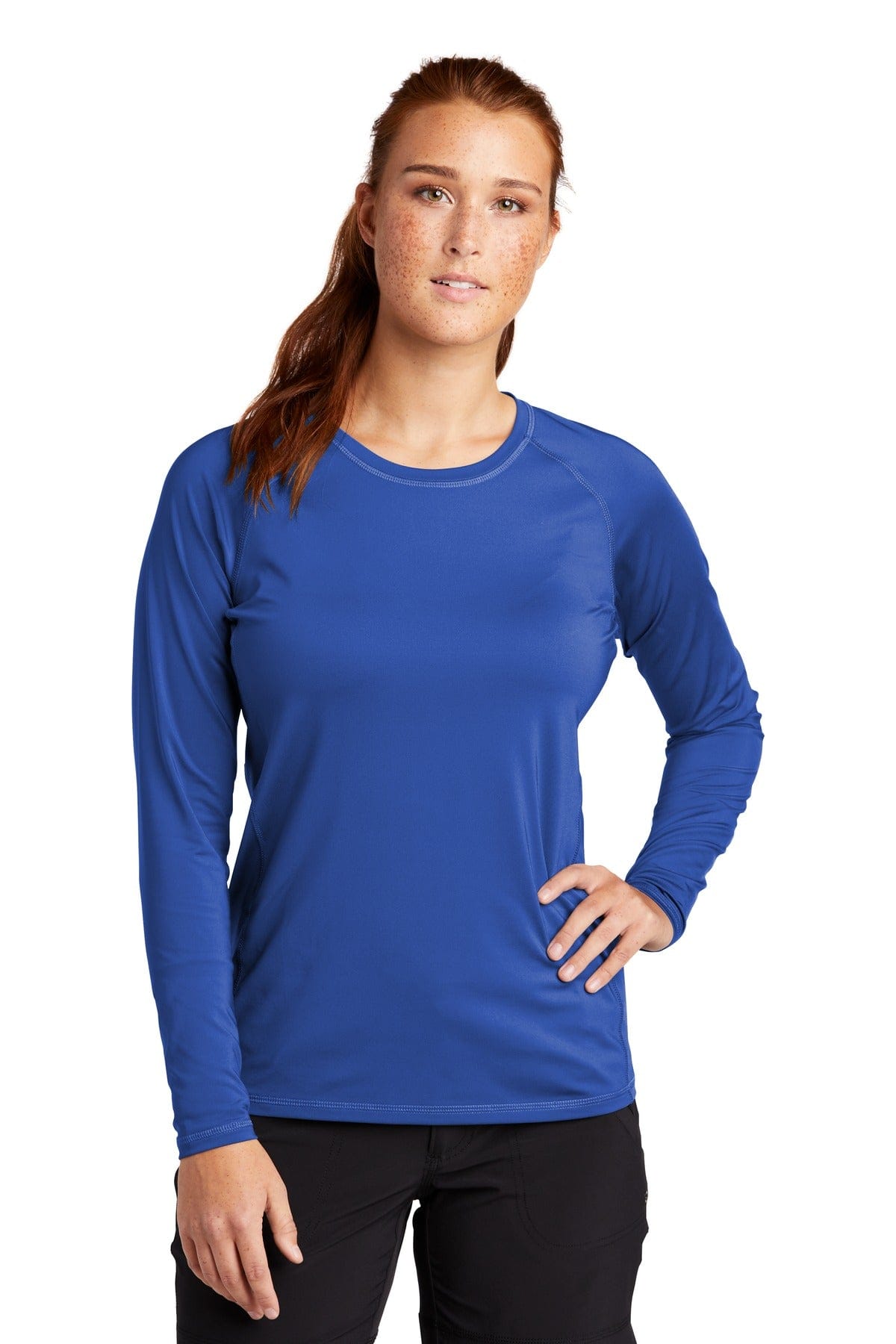 Sport-Tek T-Shirts XS / True Royal Sport-Tek LST470LS Ladies Long Sleeve Rashguard Tee