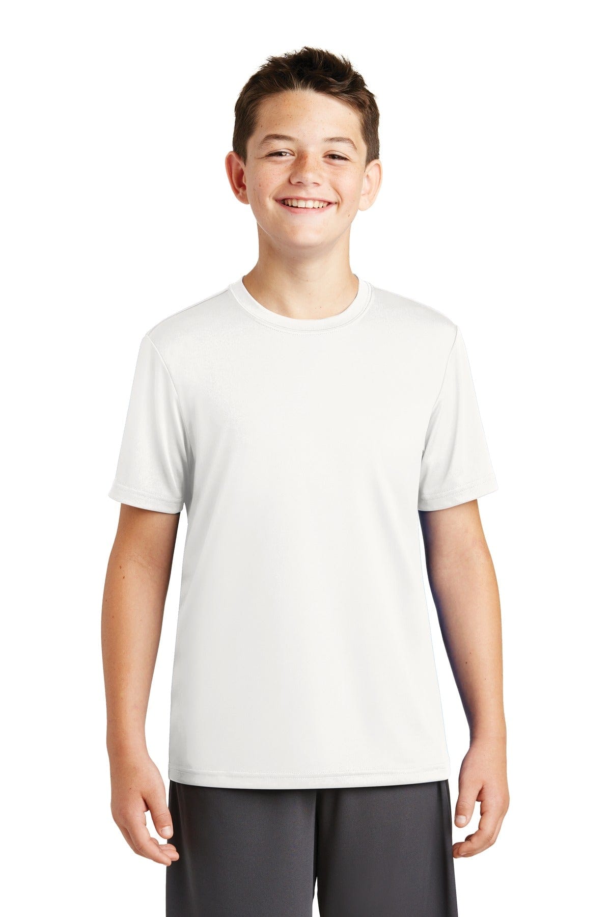Sport-Tek T-Shirts XS / White DISCONTINUED  Sport-Tek ®  Youth PosiCharge ®  Tough Tee ™ . YST320
